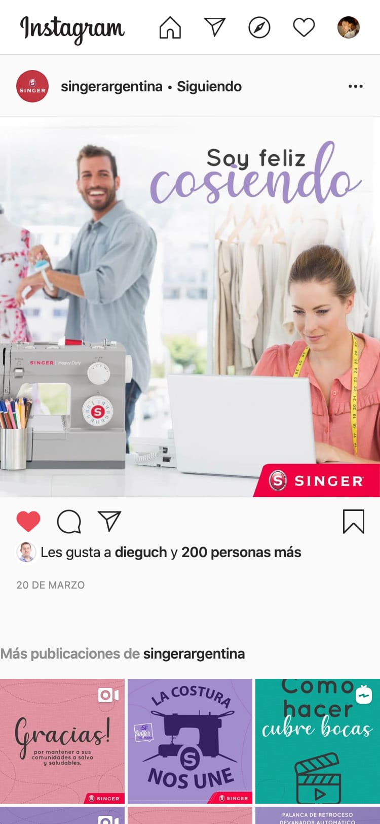 Singer Argentina - Creativedog Agency
