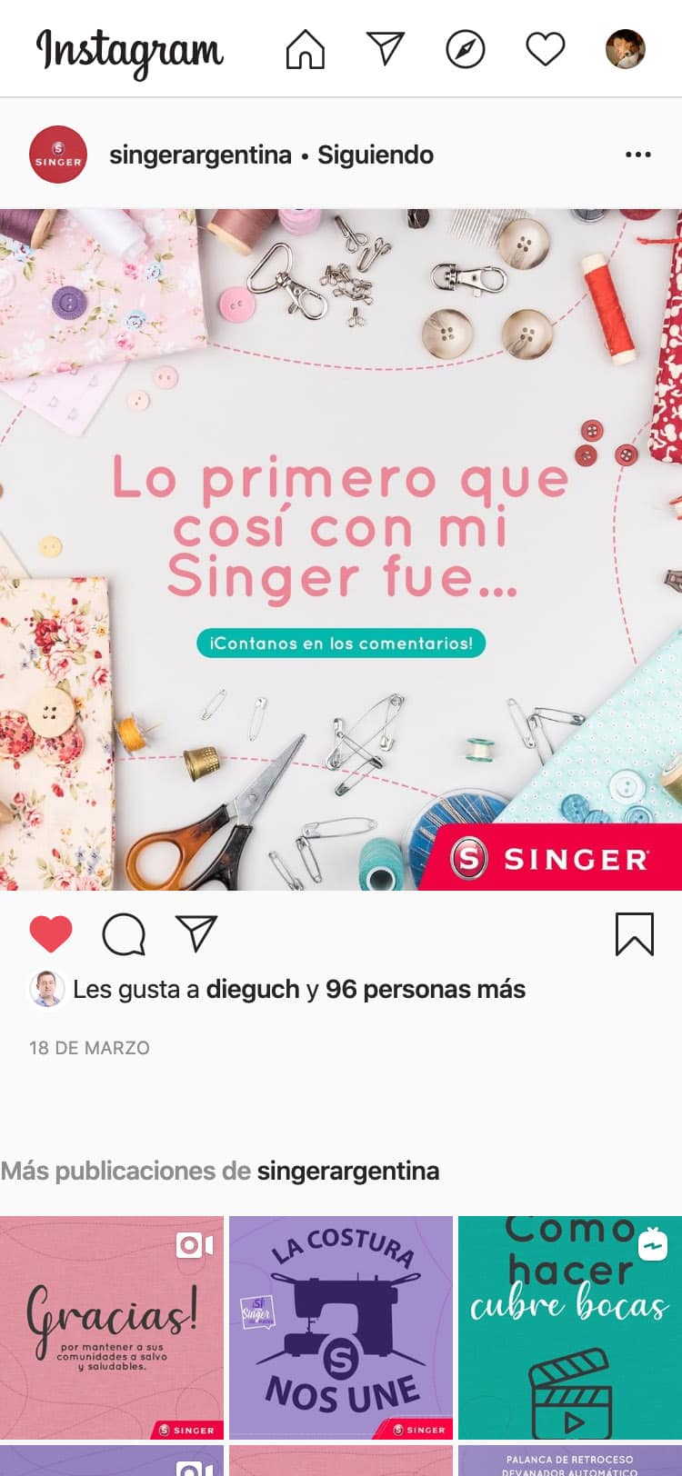 Singer Argentina - Creativedog Agency