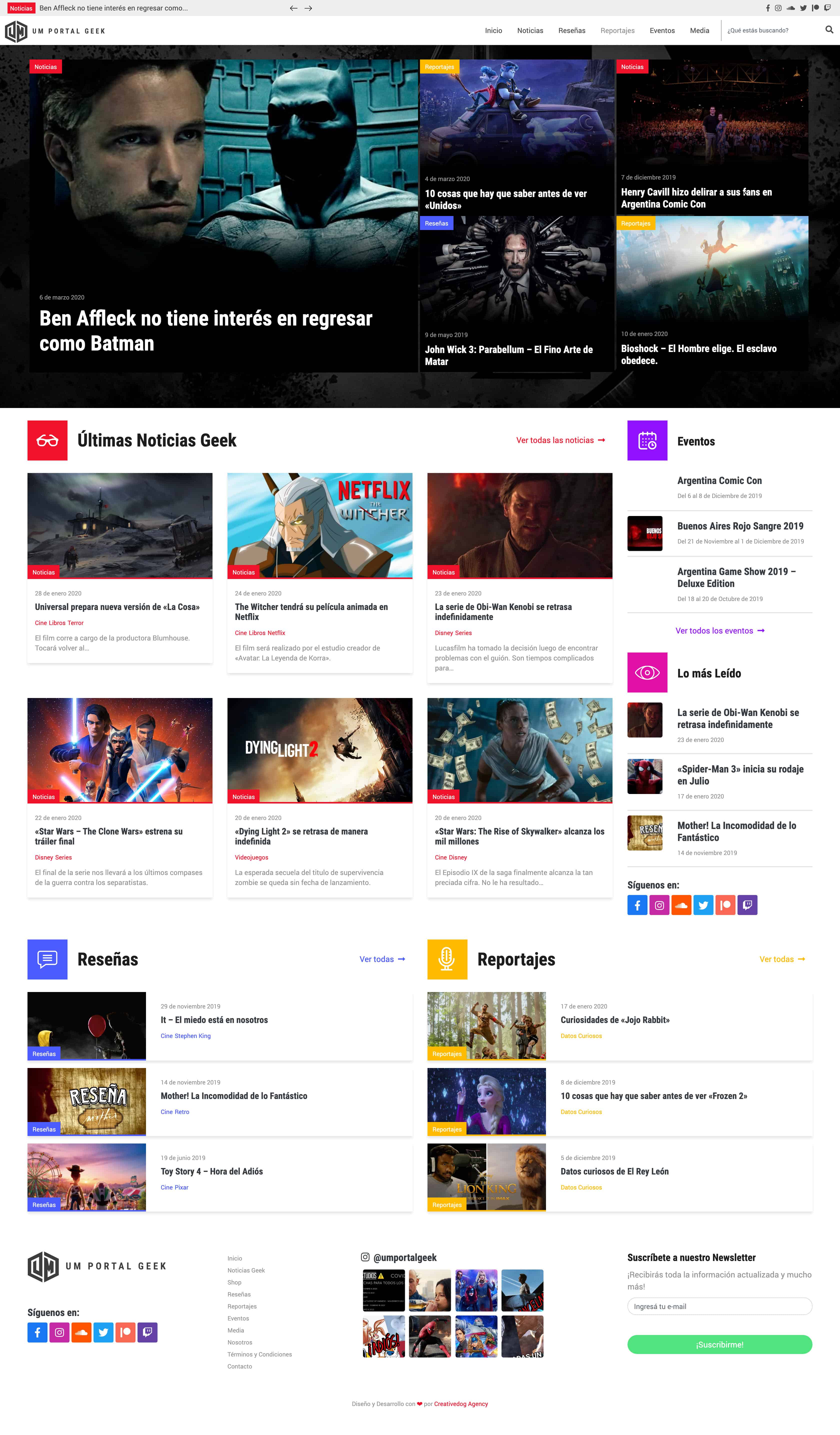 UM Portal Geek - Creativedog Agency